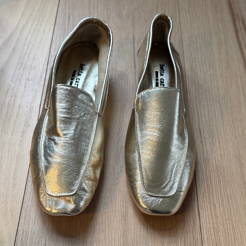 Betta Carrano Gold Size 41 Mare Slip-On Loafers